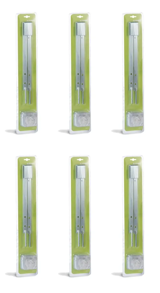 Alberts 857127 Sécurité pour Caillebotis en Acier Galvanisé - Set de 6
