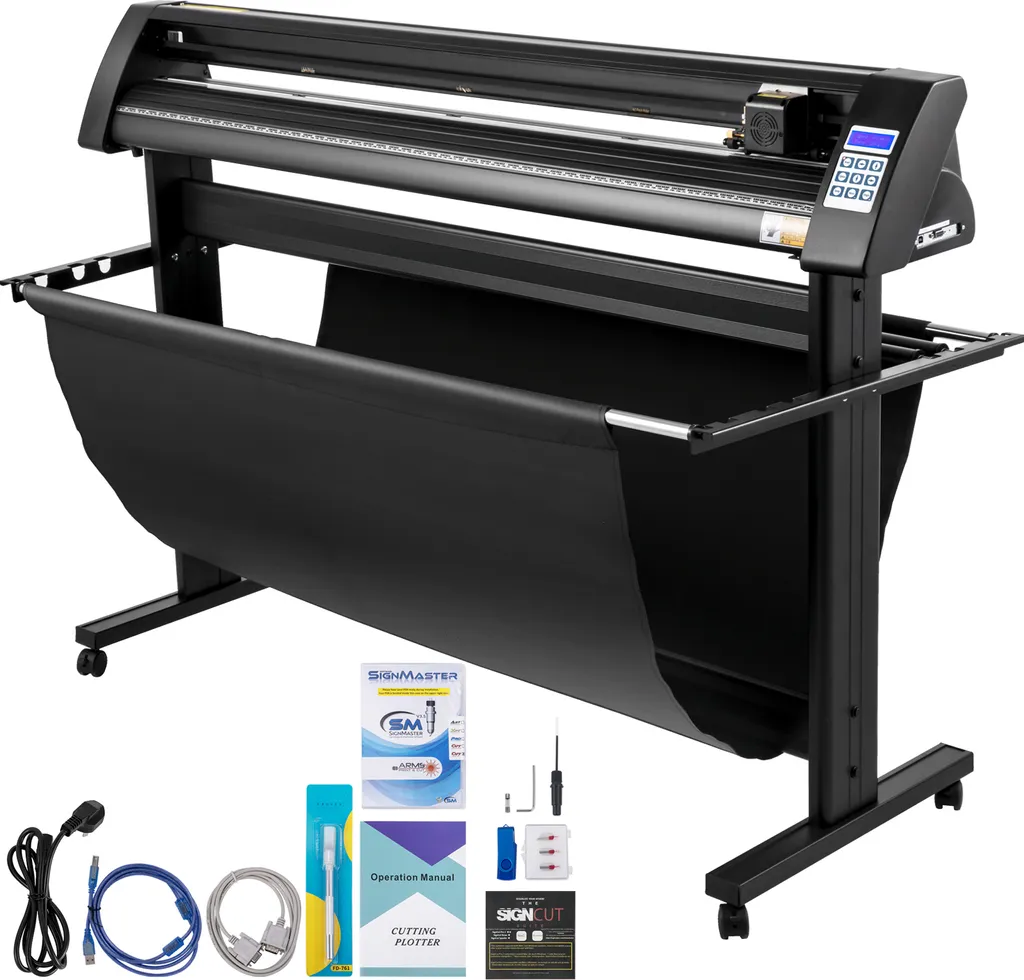 Découpeuse de Vinyle Semi-Automatique 1350mm Écran LED et Logiciel Mac/PC