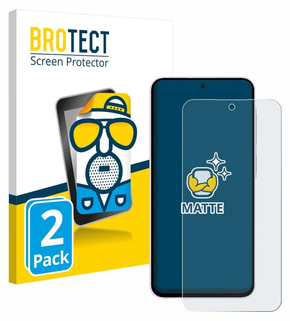 2x BROTECT Schutzfolie für Samsung Galaxy A56 5G Displayschutz Displayschutzfolie Folie Matt Entspiegelungsfolie