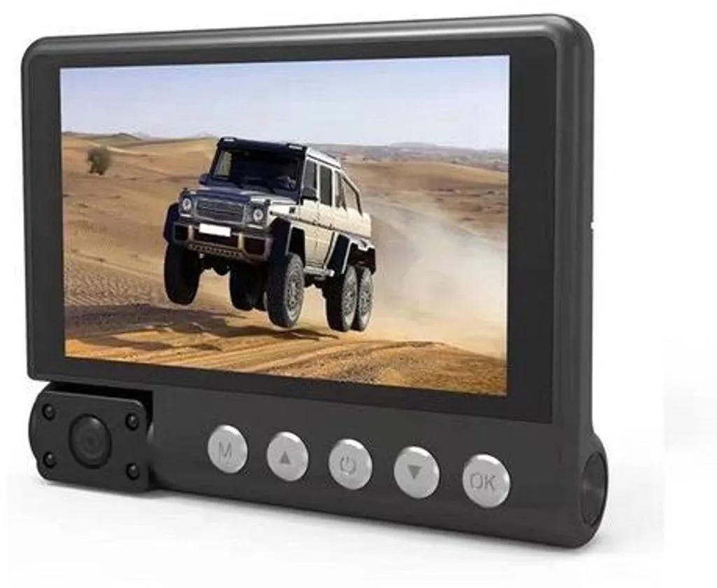 Dashcam double objectif écran tactile 4 pouces enregistreur voiture T8