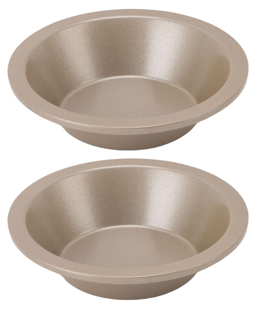 2 Stück Hamburger-Brötchenform aus Kohlenstoffstahl, Antihaft-Standardgröße, multifunktionale runde Kuchenform, Brotbacken, Gold
