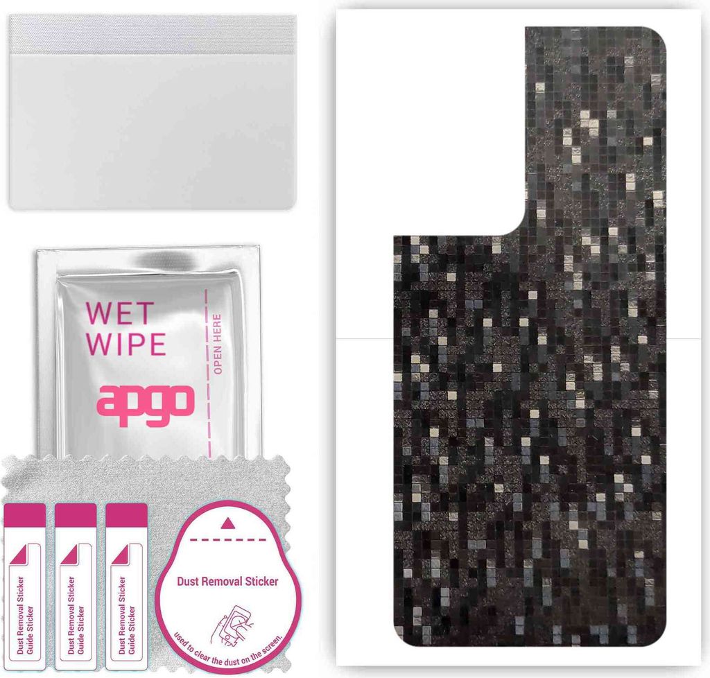 apgo Rückseite Schutzfolie, Skin, kompatibel mit Oppo Reno8 Z 5G, Hinten Displayschutzfolie aus Vinylfolie, kratzfest, einfache Montage - Carbon B...
