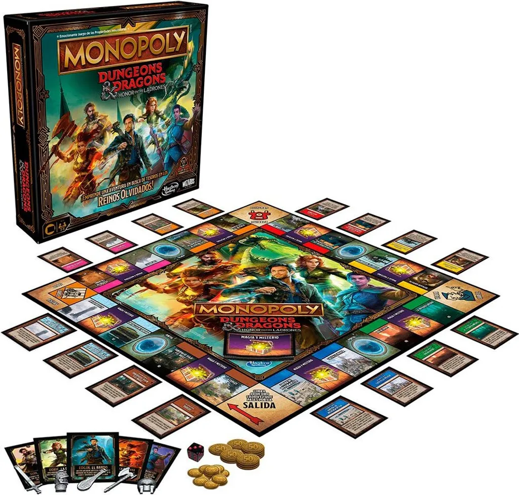 Jeu de plateau Monopoly Dungeons & Dragons pour passionnés de stratégie