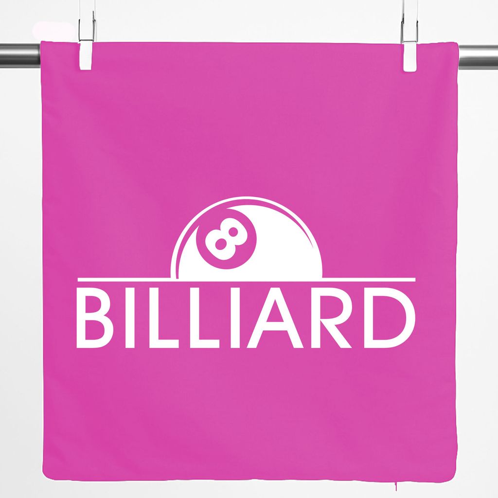 Huuraa Kissenbezug Billard Snooker 40x40cm Fuchsia Baumwolle Dekokissenbezug Geschenkidee