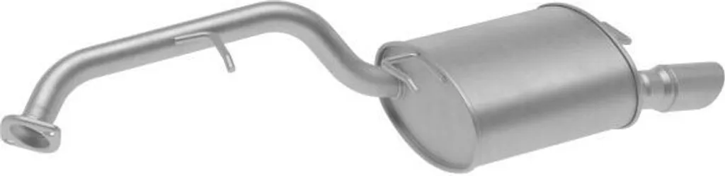 Silencieux d'échappement en acier aluminisé HELLA 8LD 366 033-081