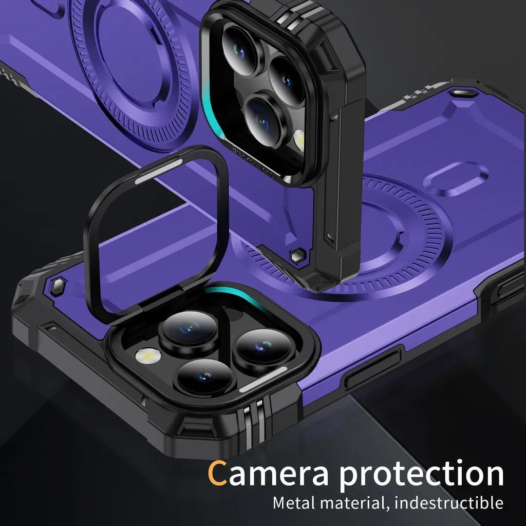 Cover iPhone 16 Pro Max Viola con Anello: Stile e Protezione Top - 6