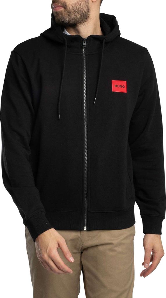 HUGO Daple212 Kapuzenpullover mit Reißverschluss, Schwarz M Produktbild 