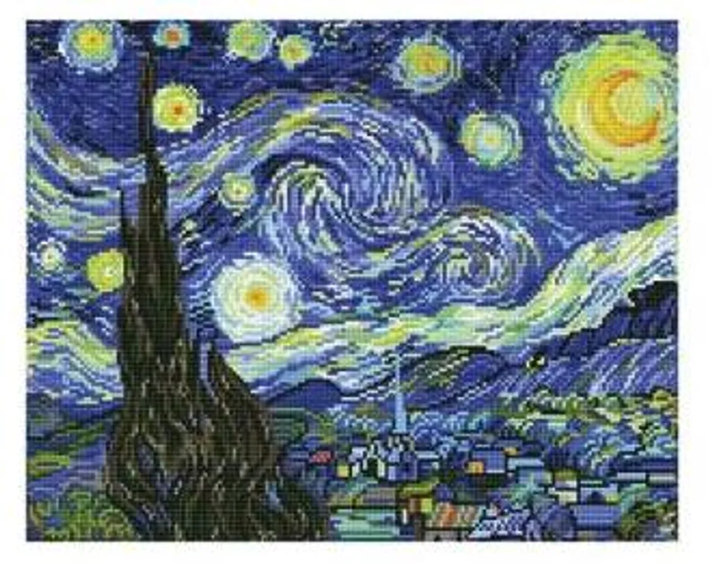 Broderie diamant Van Gogh Diamond Dotz activité manuelle et déco
