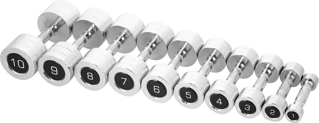 Hantle chromowane HMS 2 x 3 kg do treningu siłowego i Zdjęcie produktu 