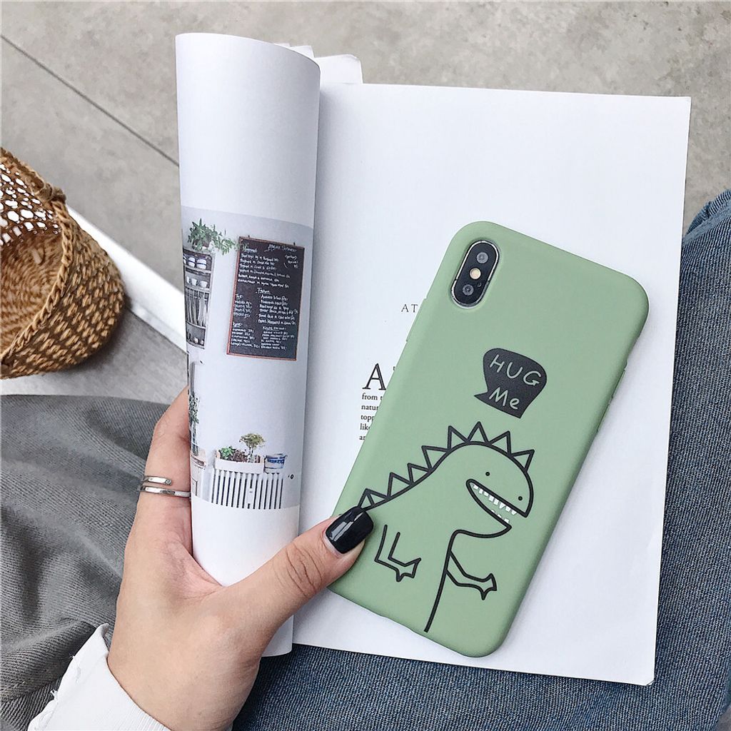 Für VIVO Y66/Y67/Y91/Y95/Y93/Y97/V15/S1/Y83/Y85/Z3/Z3I/V11I/Z5X/Z1 Pro TPU Handyhülle Shell Dinosaur Rückendeckung grün
