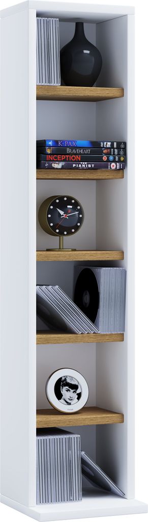 Étagère en bois debout | Cabinet CD d'économie d'espace Image du produit 
