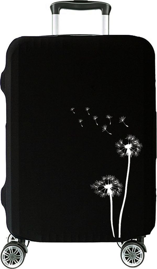 Hochelastische Reise-koffer Abdeckung Schutzabdeckung Kofferschutzhülle Kofferbezug Kofferhülle Mittel 23"-26" Löwenzahn-Muster [083]