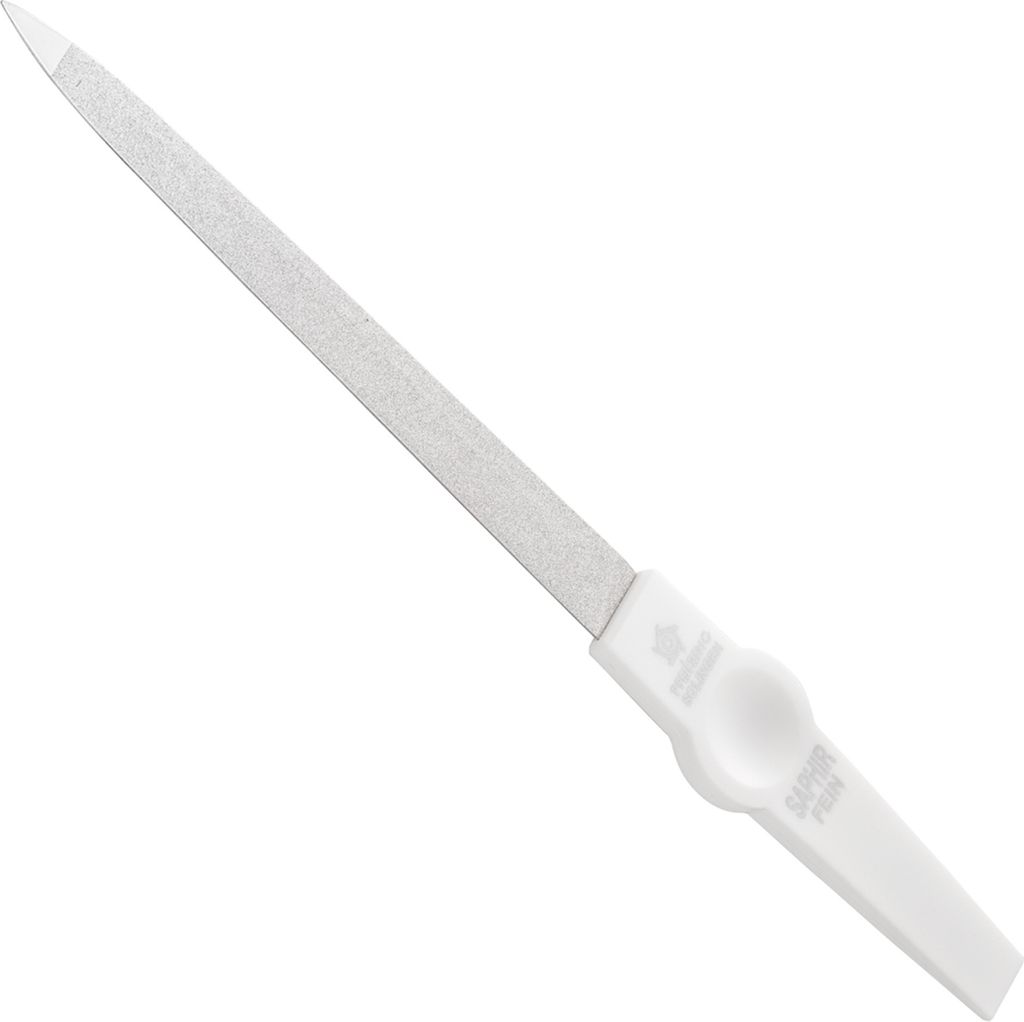 nagelfeile Damen 18 cm Stahl/Saphir weiß Produktbild 