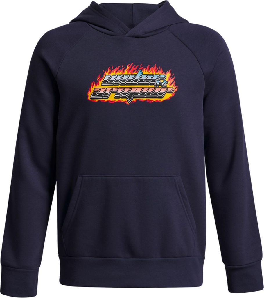 Under Armour Ua Rival Flc Flamin Wdmrk Hd - washed navy, Größe:L