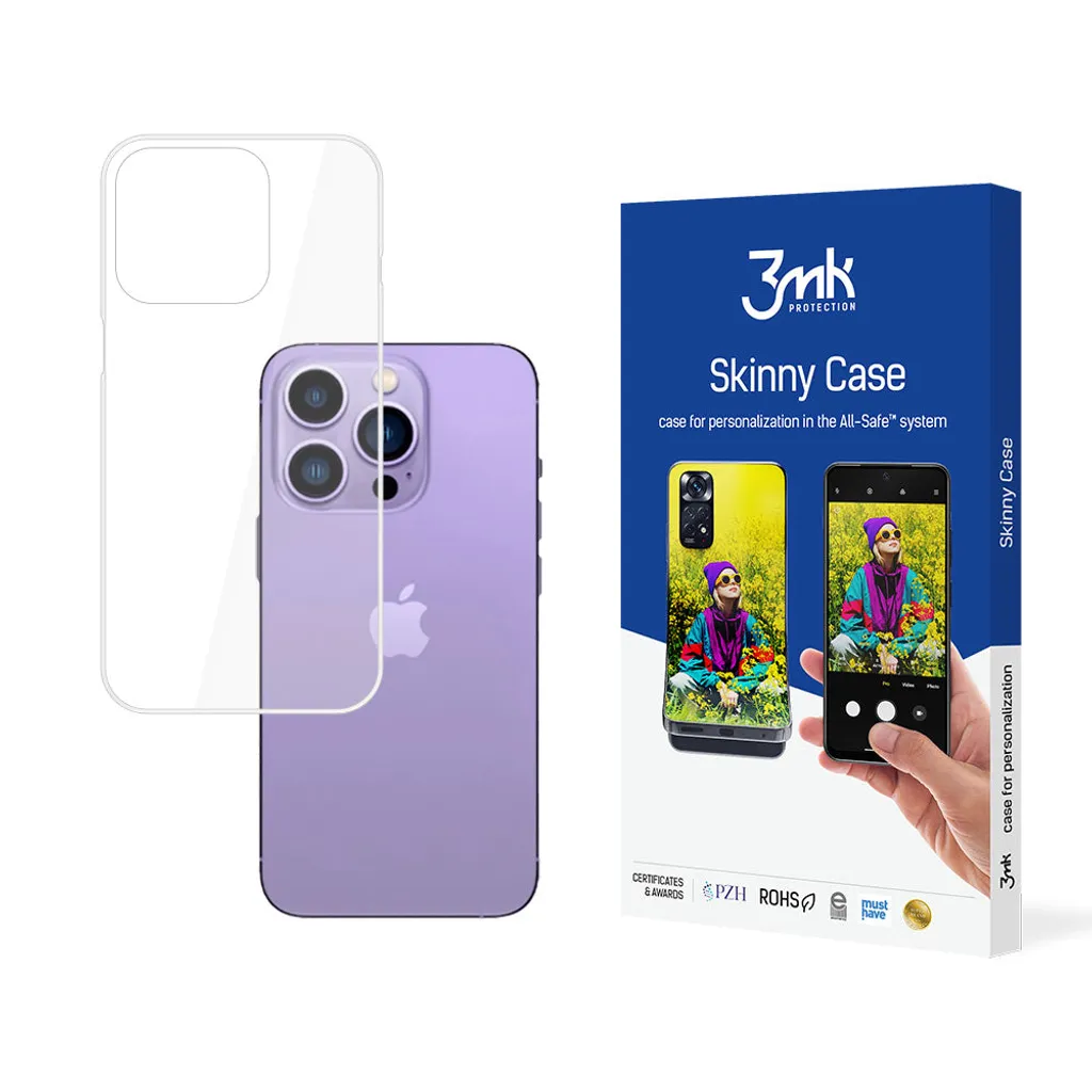 Cover iPhone 14 Pro 3mk Skinny Trasparente: Minimalismo e Protezione 0.5mm