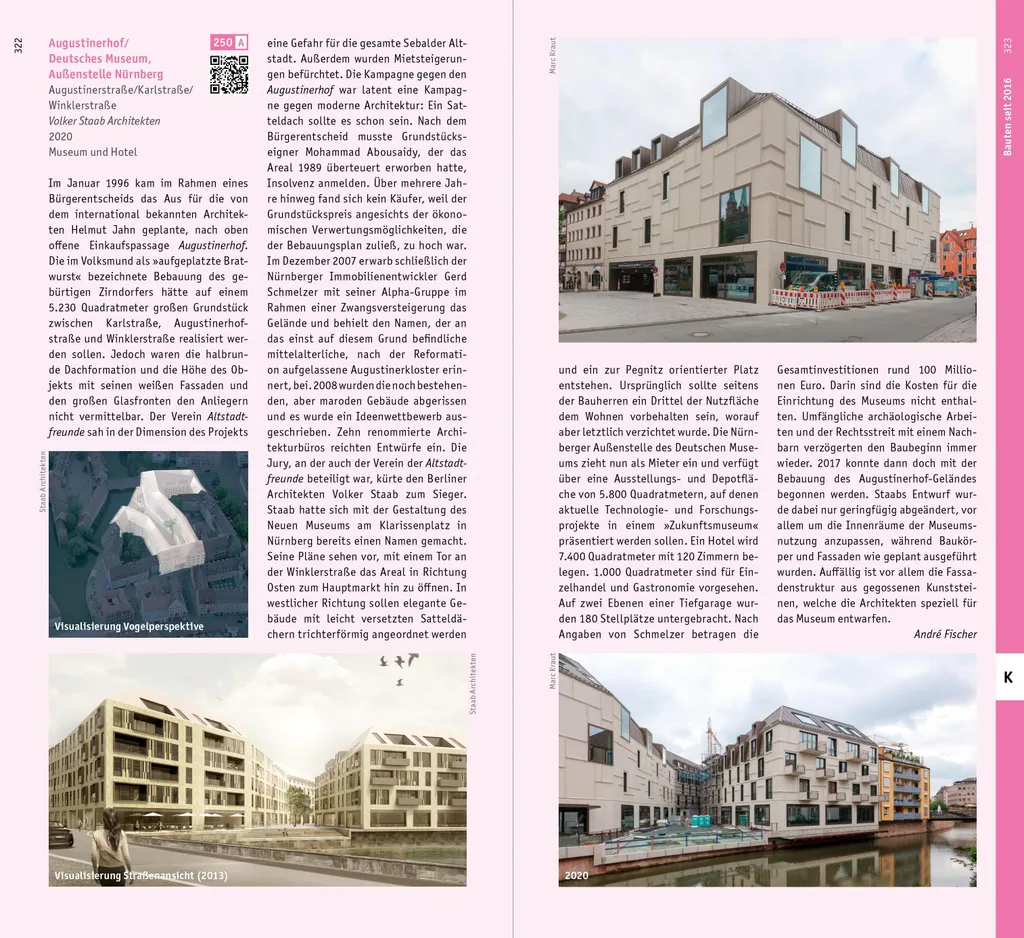 Livre d'architecture Nuremberg guide de voyage Architekturführer