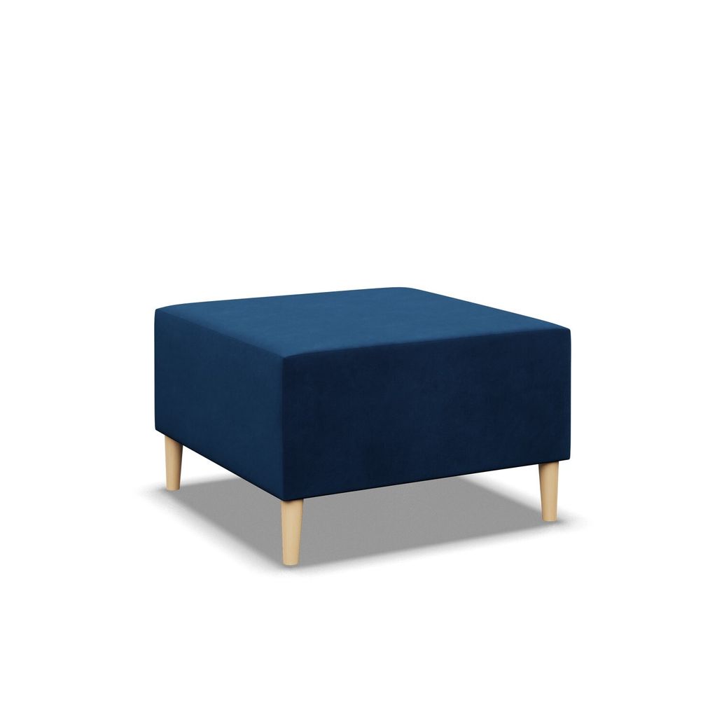 Pouffe-Fußhocker, wohnzimmer Sitzpouf BLANK 70x70cm, Dunkelblau