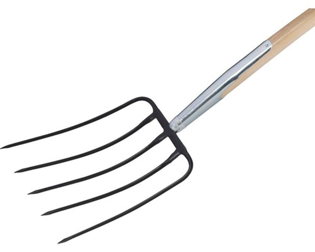 Triuso Kompostgabel - 5 Zinken, 28cm Zinkenlänge