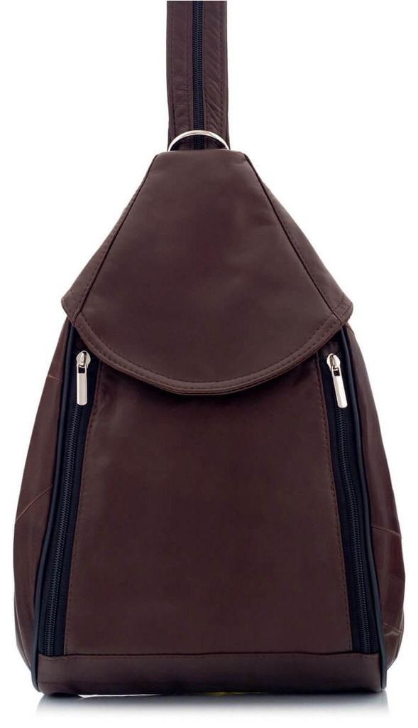 Schokoladenbraun Damen Lederrucksack aus Naturleder, Cityrucksack, elegant, Freizeitrucksack, Alltagsrucksack – Belveder Rene14
