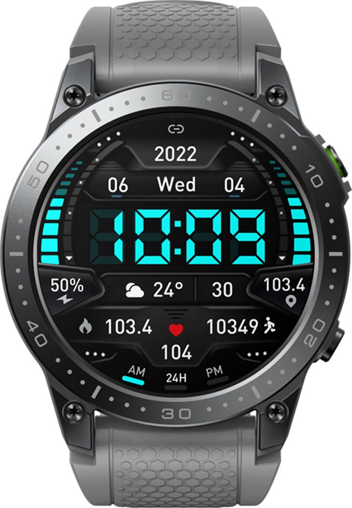 Zeblaze Ares 3 Pro Smart-Armband-Sportuhr, 1,43 Zoll AMOLED-Voll-Touchscreen, Fitness-Tracker, IP69 wasserdicht, BT-Anruf, Blutsauerstoffgehalt/Sch...