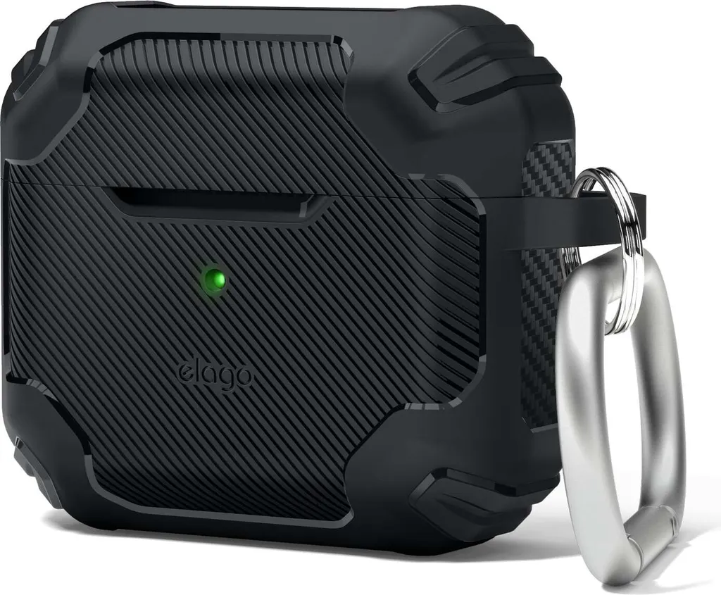 Custodia AirPods 3 elago Solid Armor Nero - Anti-Shock & Outdoor