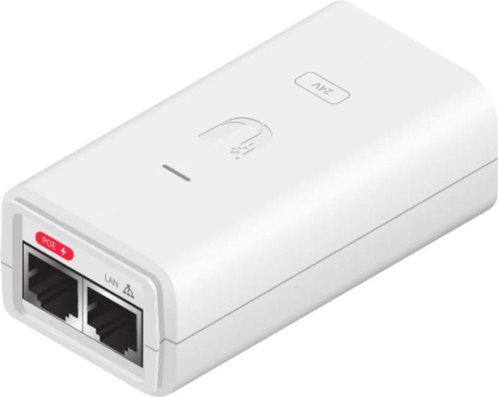 Ubiquiti POE-24-12W-G-WH, Gigabit Ethernet, Weiß, 24 V, 100 - 240 V, 50/60 Hz, 0.3/0.2 A