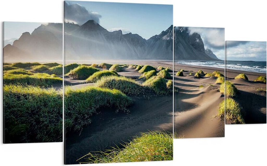 Bild auf Leinwand - Leinwandbild - Vulkan Natur - 160x90cm - Wand Bild - Wanddeko - Wandbilder - Leinwanddruck - Bilder - Kunstdruck - Wanddekorati...