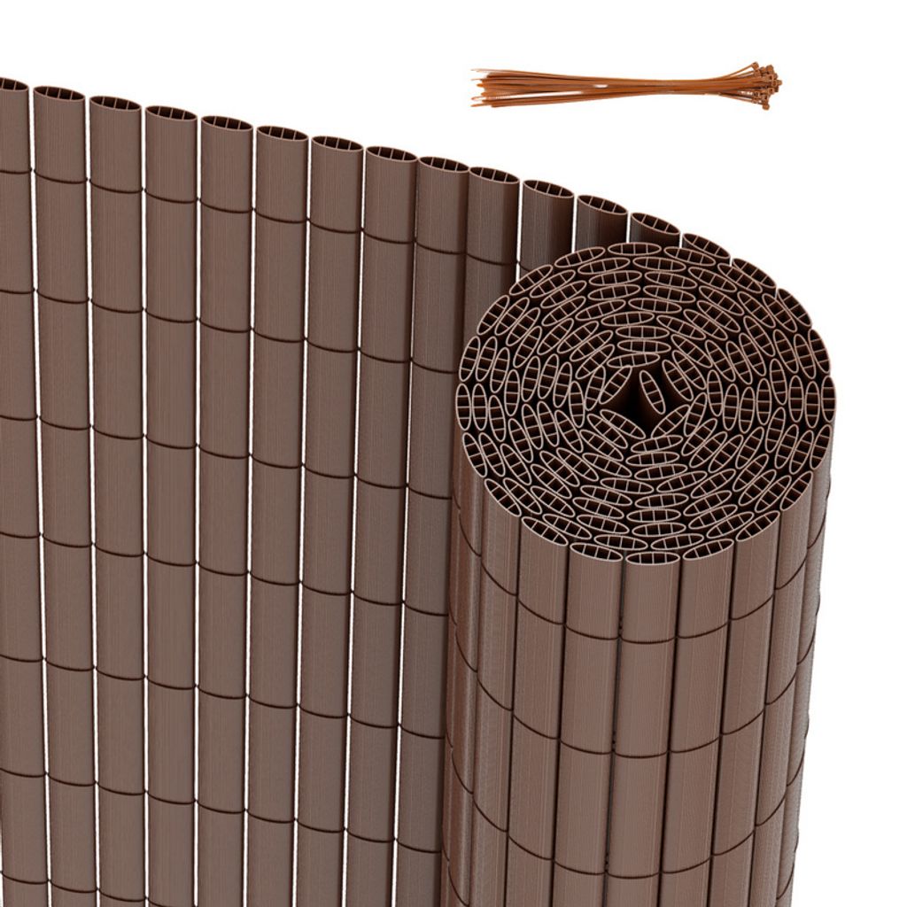 PVC Sichtschutzmatte Outdoor Balkonverkleidung Wetterfest UV-Schutz Sichtschutzzaun Balkon Terrasse Windschutz Sichtschutz für Balkon Garten Marki...