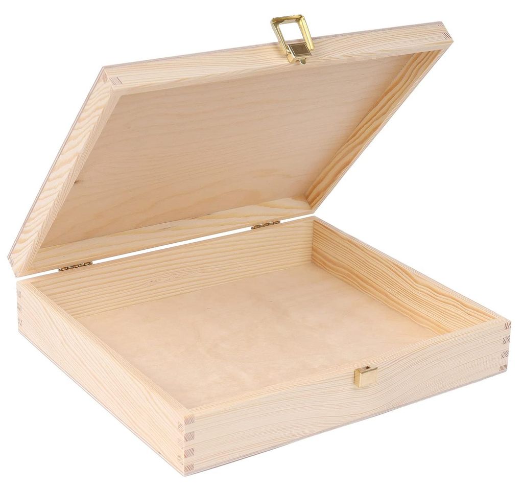 Creative Deco Houten Doos Onafgewerkte Geheugenkist, 29 x Productafbeelding 