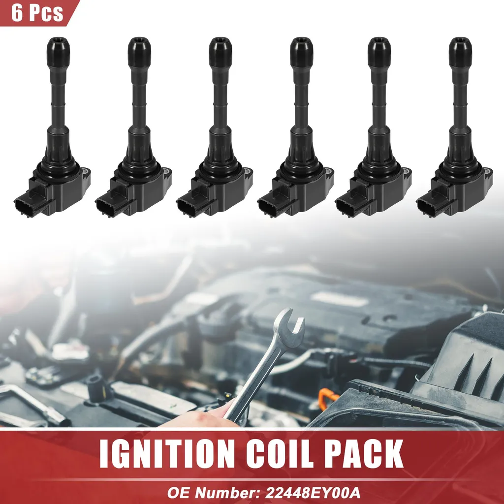 Pack de 6 Bobines d'Allumage pour Nissan 370Z - Performance Noir