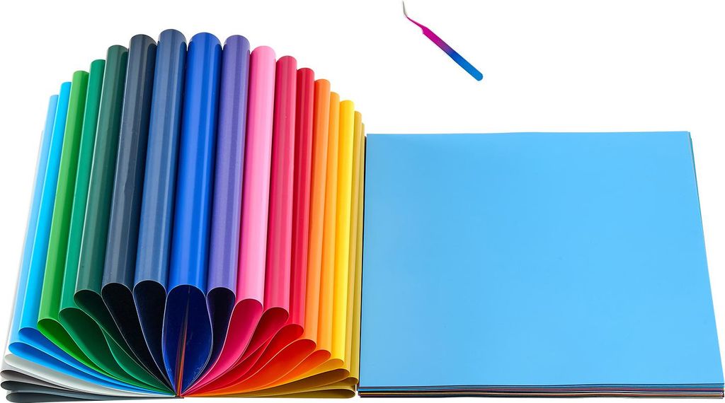SucceBuy Vinylfolie für Wärmeübertragung (304,8 x 304,8 mm), 80 Blätter in verschiedenen Farben, kompatibel mit Schneidemaschinen, ideal für T...