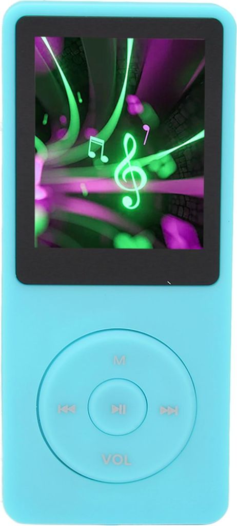 MP3 MP4 Player 1.8in Bildschirm 8GB Speicher 64GB erweiterbar 30 Stunden Wiedergabe Multifunktions Sport Musik Player Blau