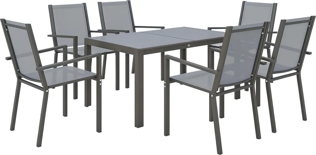 Salon de repas extérieur 6 personnes pour repas en famille ou amis