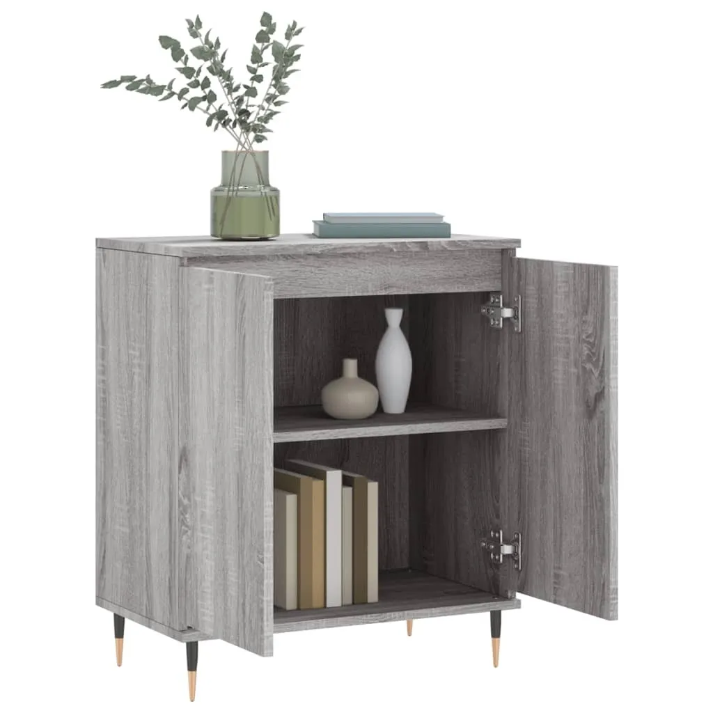Maison Exclusive Mobiletto 60x35x70 cm - Credenza Grigio Sonoma Ligneo - 4