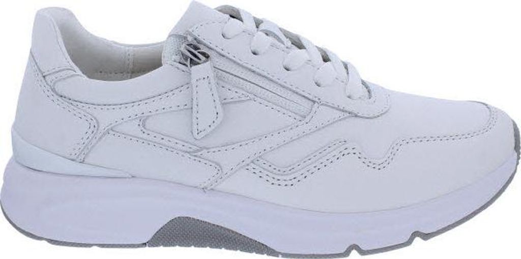 Rollingsoft Sneaker 86.896.51, Glattleder, Weiß, Reißverschluss, Fußbett zum Wechseln 39