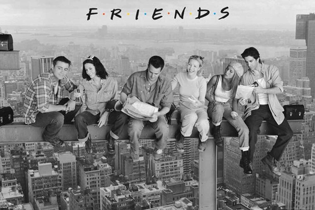 Empireposter Friends Wandposter mit 'On Girder' Motiv, Größe 91,5x61 cm
