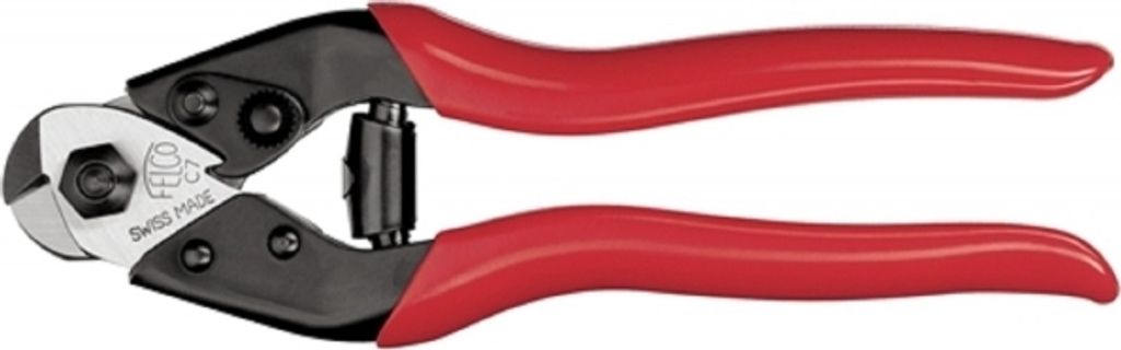 FELCO Drahtseilschere C7 L.190mm f.Kabel-D.7mm m.Ku.-Überzug