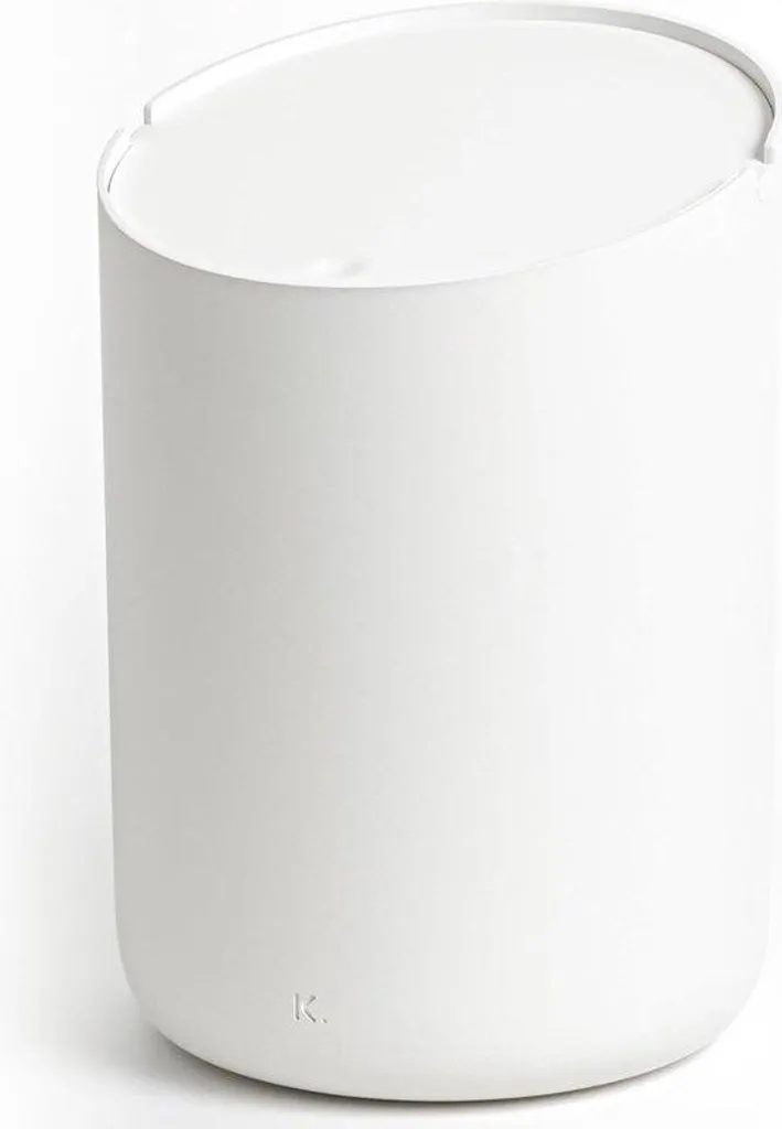 Petit bac de rangement 2L blanc pour salle de bain avec seau anti-glisse