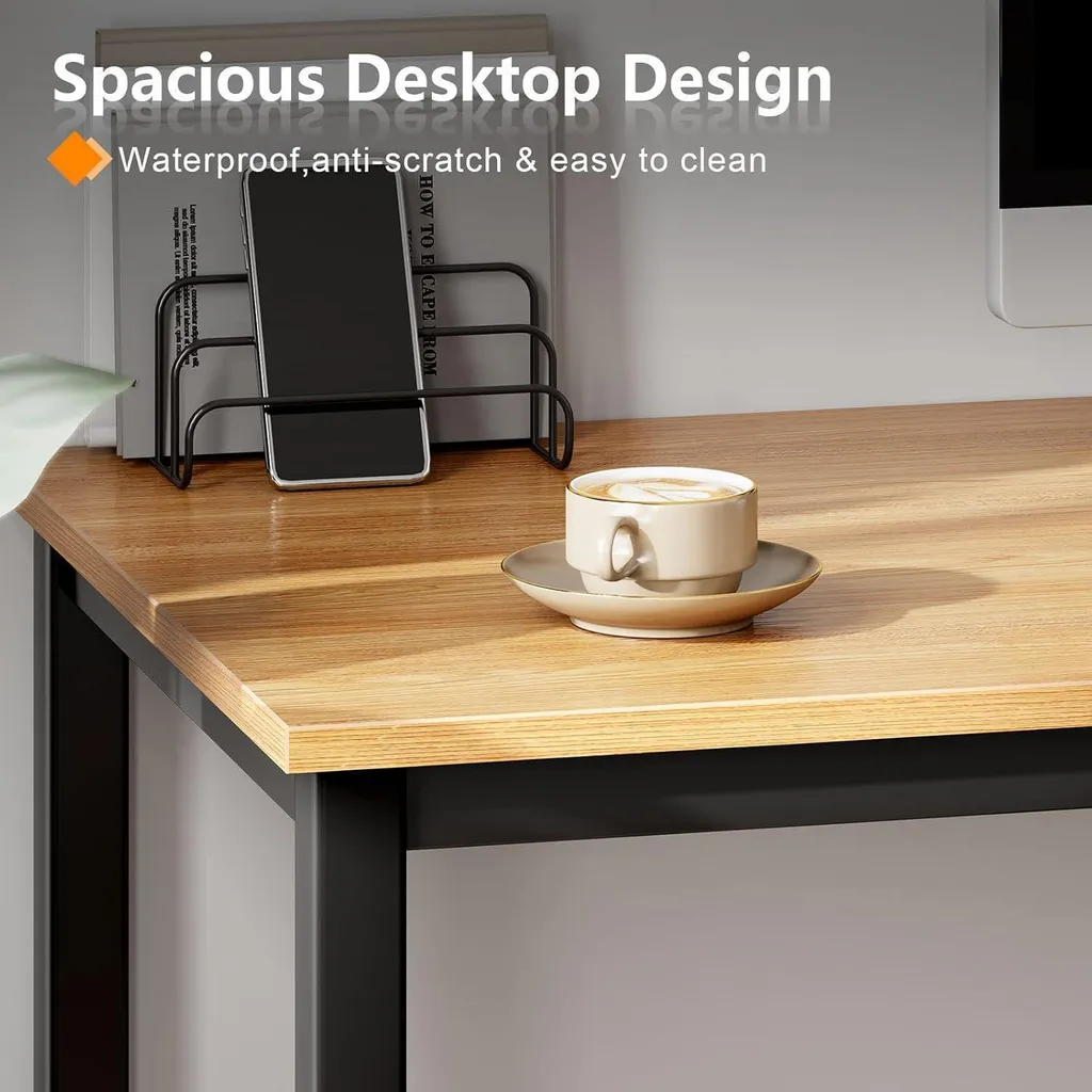 Bureau fonctionnel 100 cm - Poste informatique Home Office stable - 5