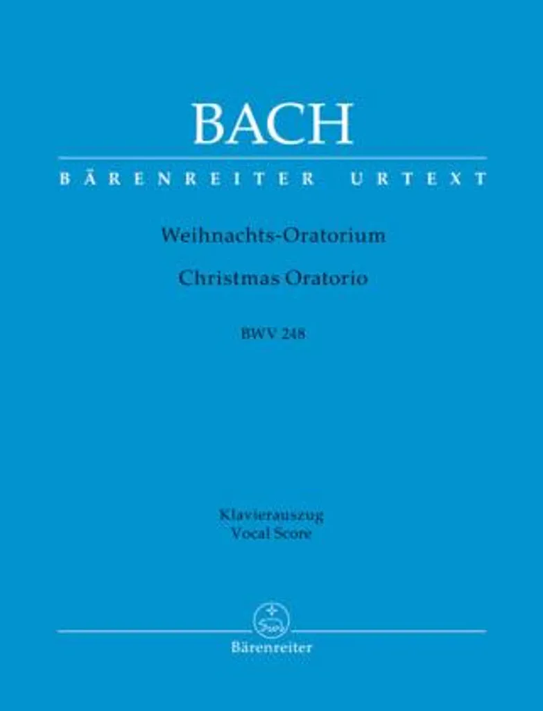 Partition Bach BWV 248 Oratorio de Noël facile à lire au piano et chant