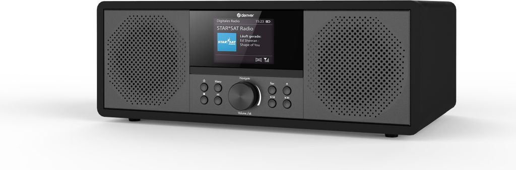 DENVER MIR-270B - Microsystem - 2 x 10 Watt - Schwarz Zdjęcie produktu 