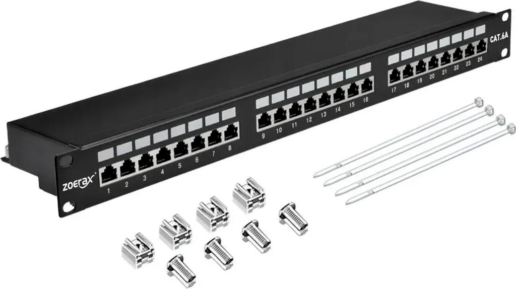 Panneau de brassage 24 ports 10Gbps : fini les câbles emmêlés en baie