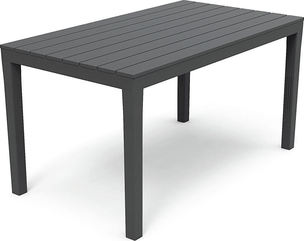 Table rectangulaire pour l'extérieur. Couleur : noir Image du produit 
