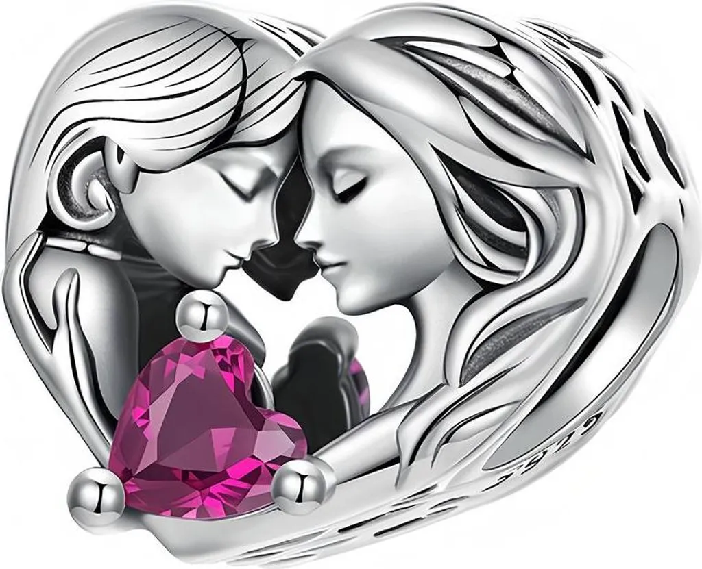 Offerta Ciondolo Cuore Madre-Figlia Argento 925 - Trusky Charms