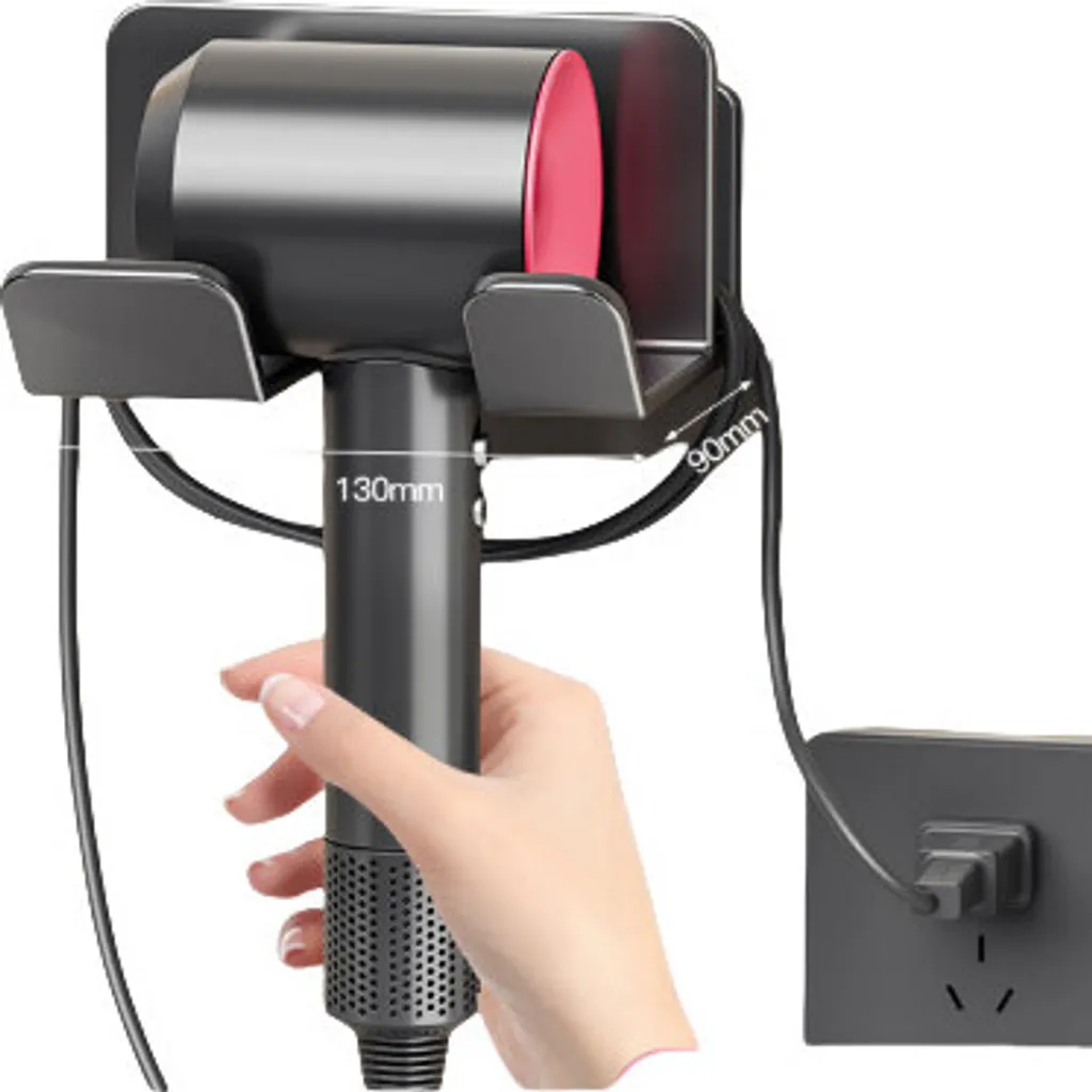 Supporto Luxury INF per Dyson - Montaggio Parete Alluminio Grigio