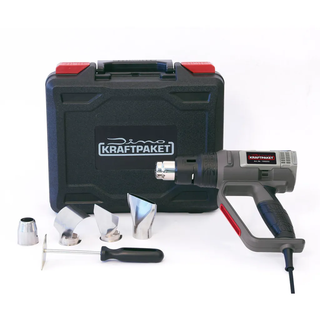 Décapeur Thermique Professionnel 2000W avec Réglage Digital et Buses Dino