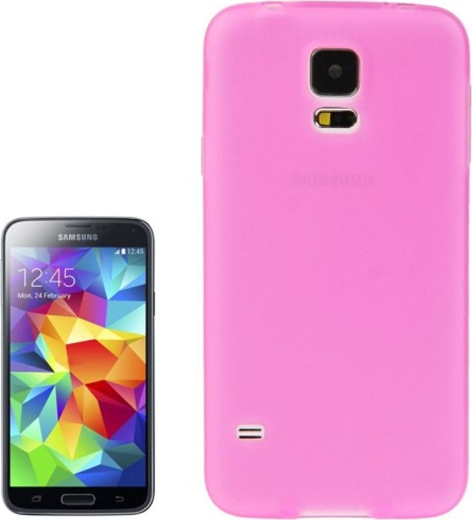 Handyhülle TPU Schutzhülle für Samsung Galaxy S5 / S5 Neo transparent pink