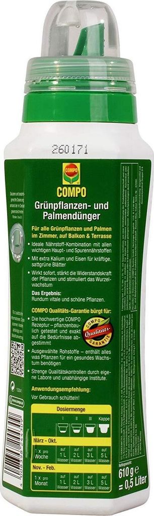COMPO Grnpflanzen- und Palmendnger 500 ml Dnger