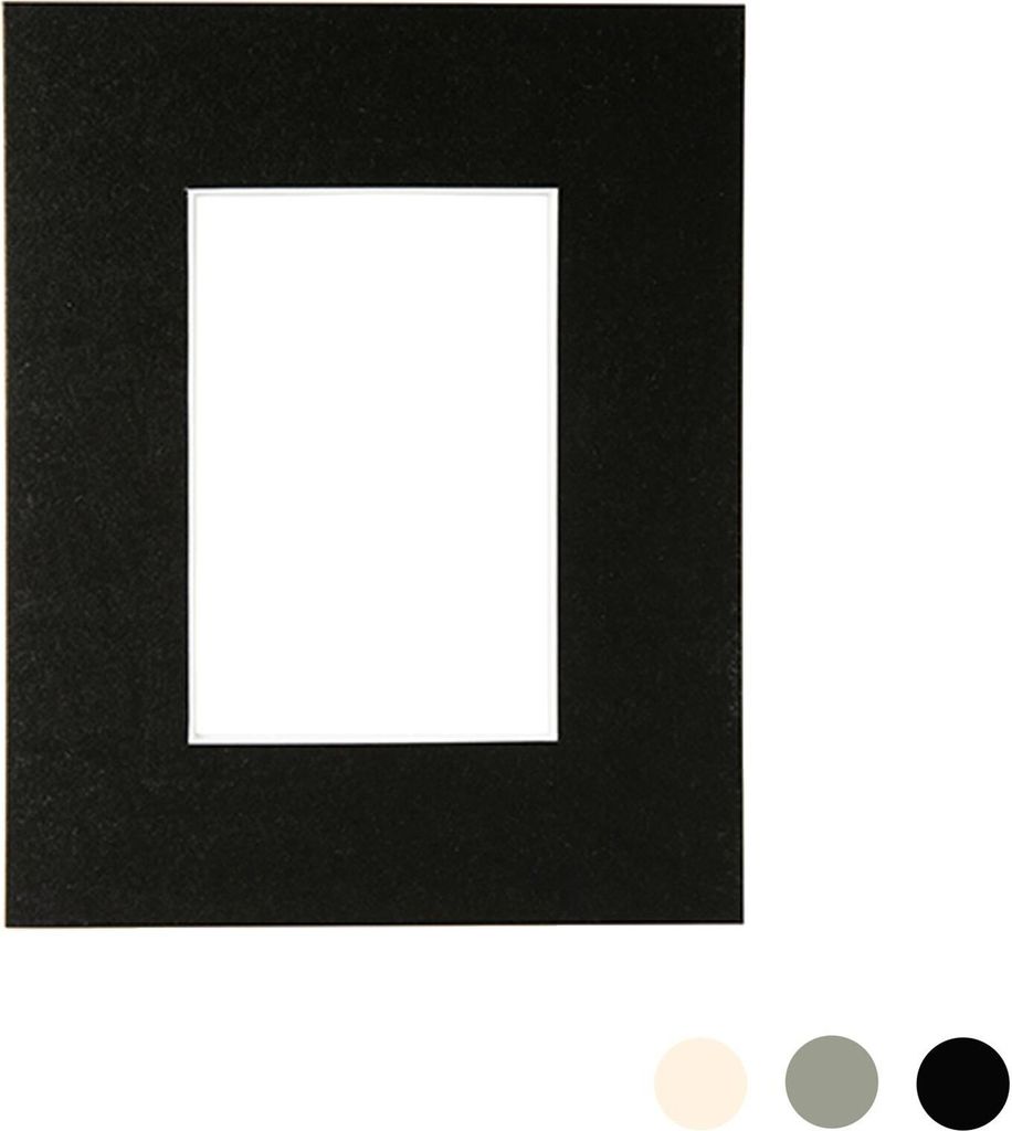 Nicola Spring Bild Foto Mount - To Fit Frame-Größe 8 x 10 für Bildgröße 4 x 6 - Schwarz