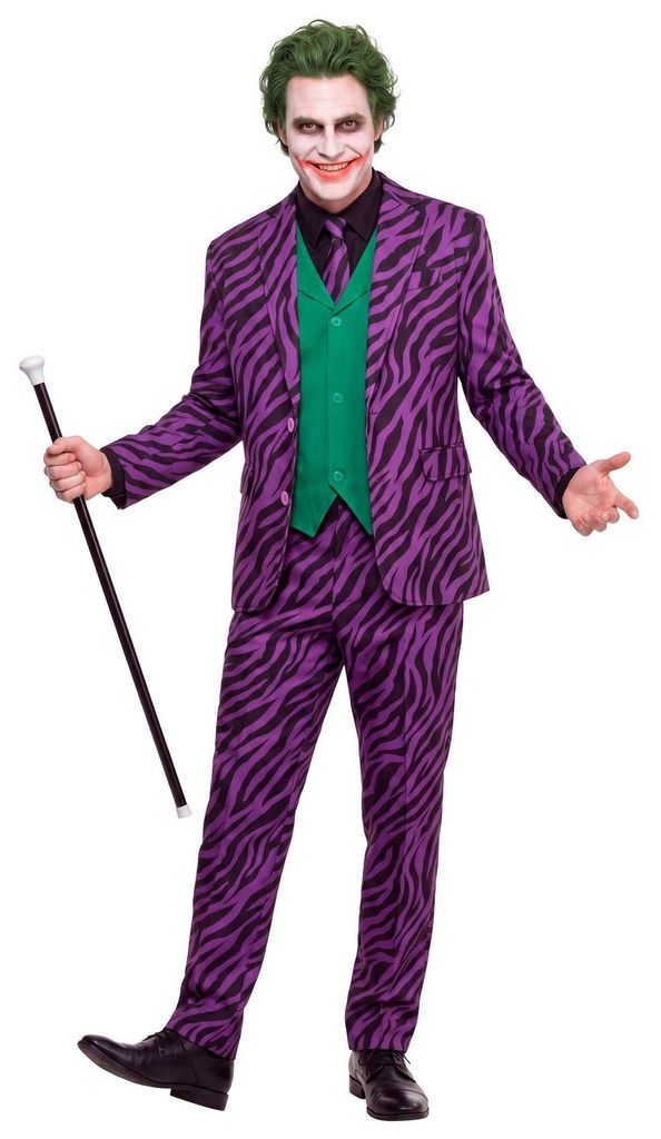 EVIL JOKER (giacca con gilet, pantaloni, cravatta) taglia L Immagine del prodotto 
